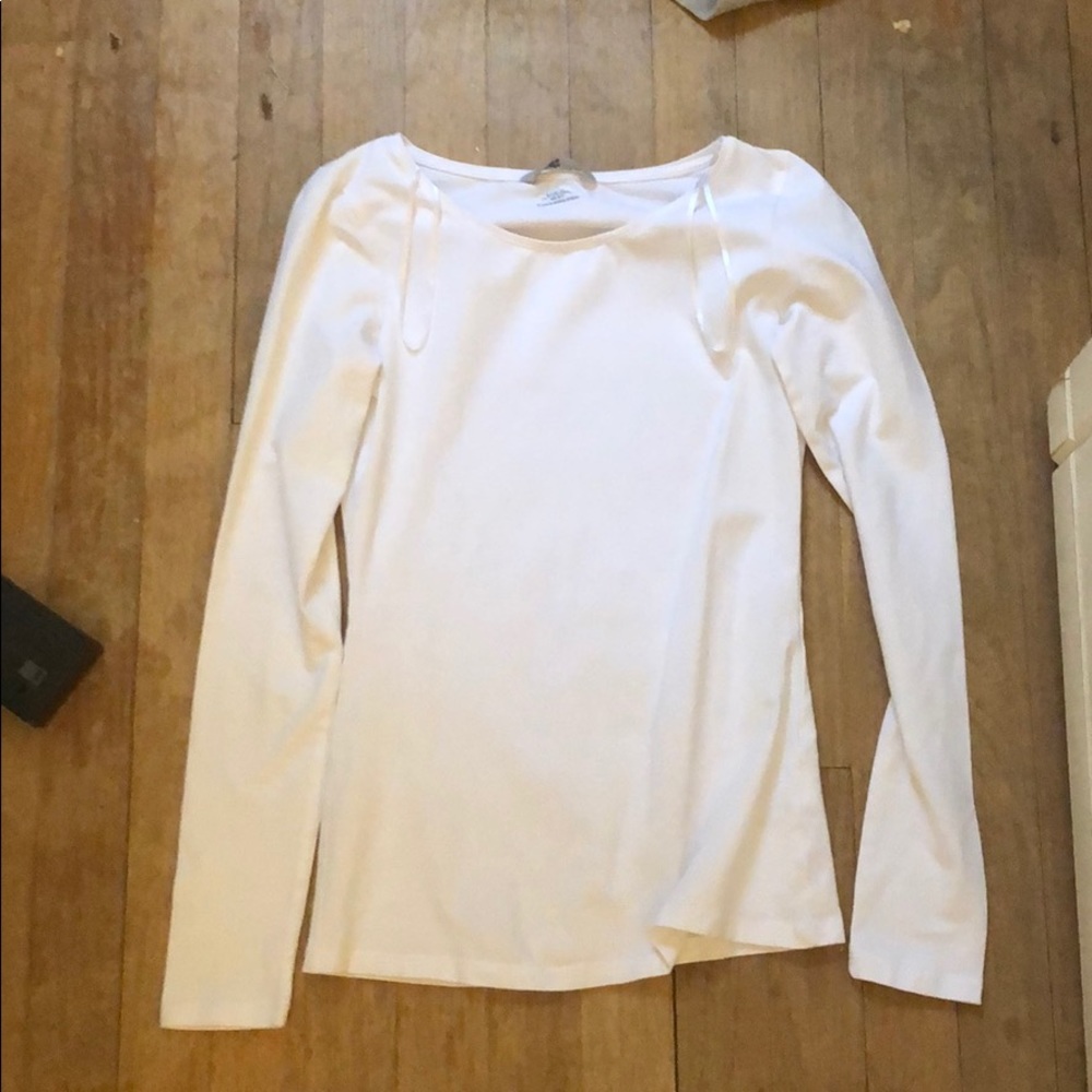 H&M white long sleeve shirt